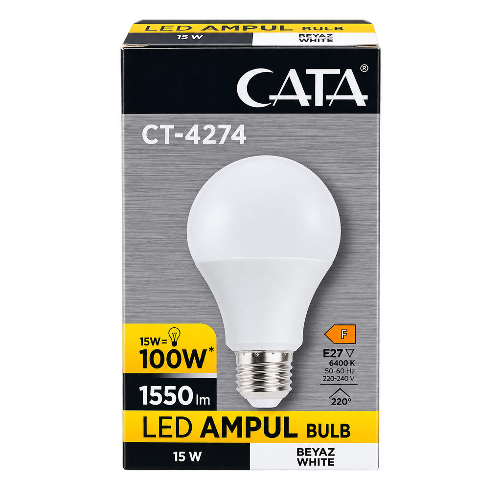 CATA 15W LED AMPUL BEYAZ KL:200