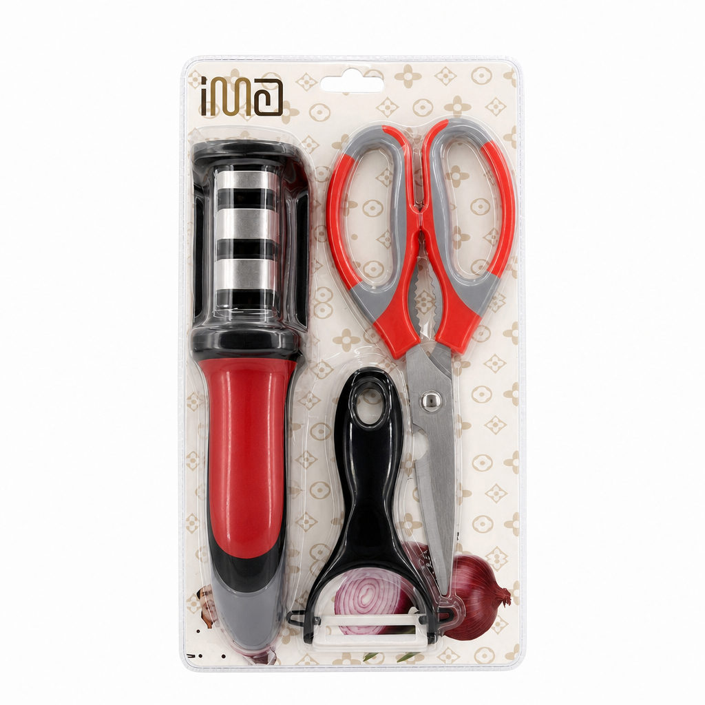 İma Makas Soyacak Bileyici 3'lü Set