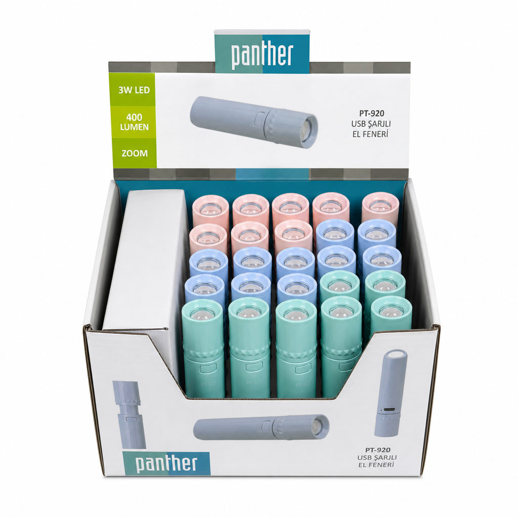 Panther Şarjlı Mini El Feneri