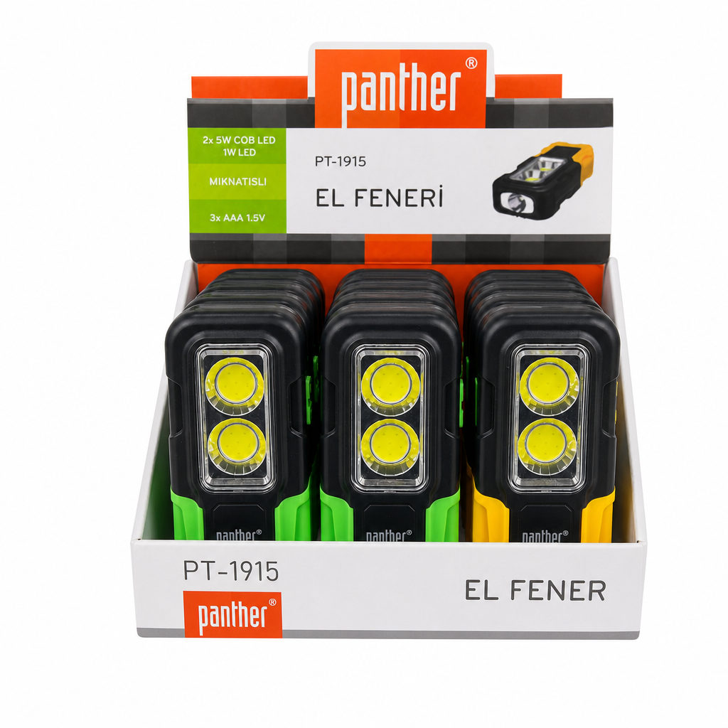 Panther Pilli Mıknatıslı El Feneri